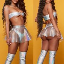 Perspective Half length Skirt Mini Ball Transparent Mini Skirt