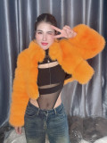 Short faux fur coat