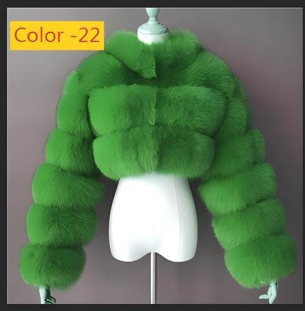 Short faux fur coat