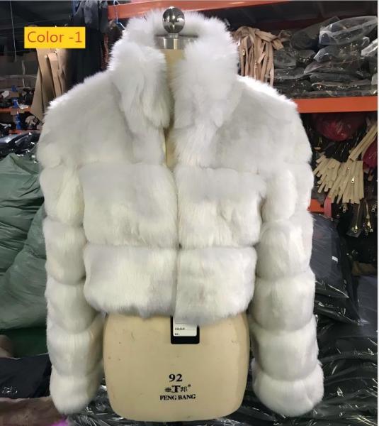 Short faux fur coat