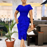 Ruffle edge dress