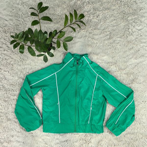 Letter striped loose sports jacket