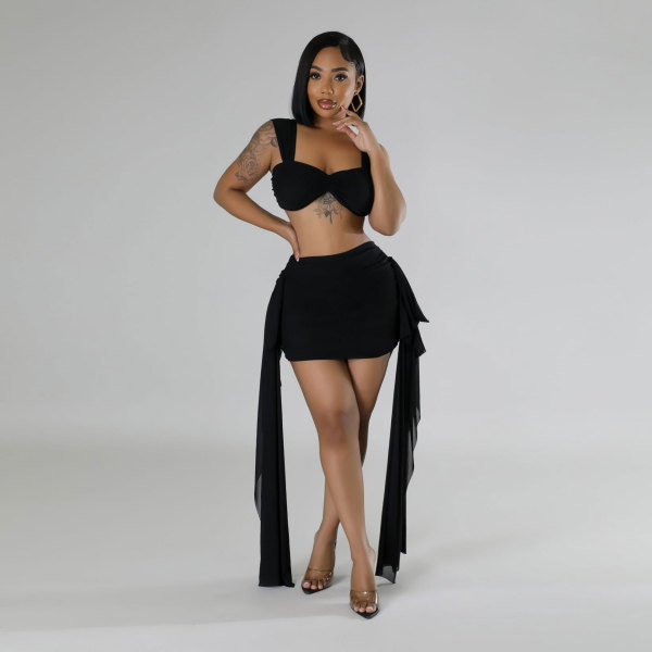 Strapless ribbon set