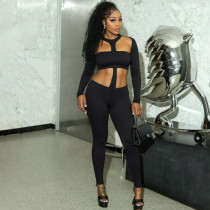 Waist hanging neck jumpsuit pants Waist hanging neck jumpsuit pants