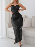 Ultra thin mixed color see through lace hip hugging one-piece lingerie