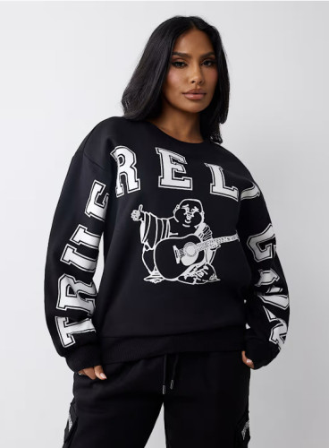Cartoon round neck long sleeved sweatshirt sweatshirt