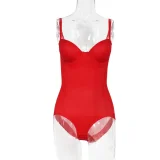One Piece Bodysuit Full Body Reinforced Bodysuit Slim Fit Underwear Shaping Tight Fit