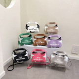 Printed letter handbag, messenger bag, shoulder bag