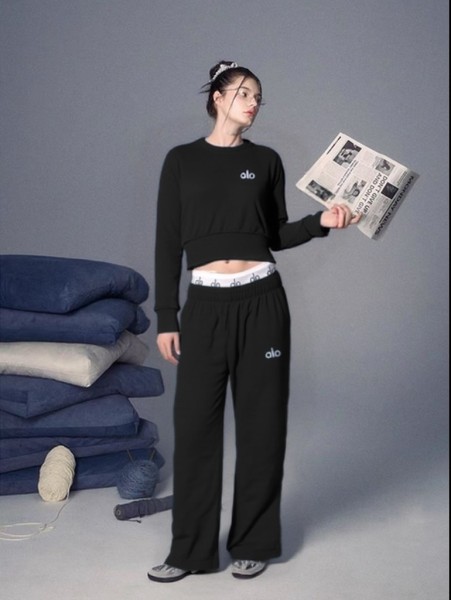 Cotton wide-leg jogging pants 2 pcs set NB965910907021