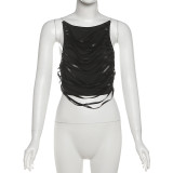 Backless sleeveless versatile camisole top