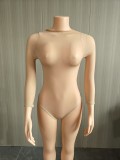 Sexy High-Elastic Bodysuit Shiny Transparent Sexy Socks Underwear