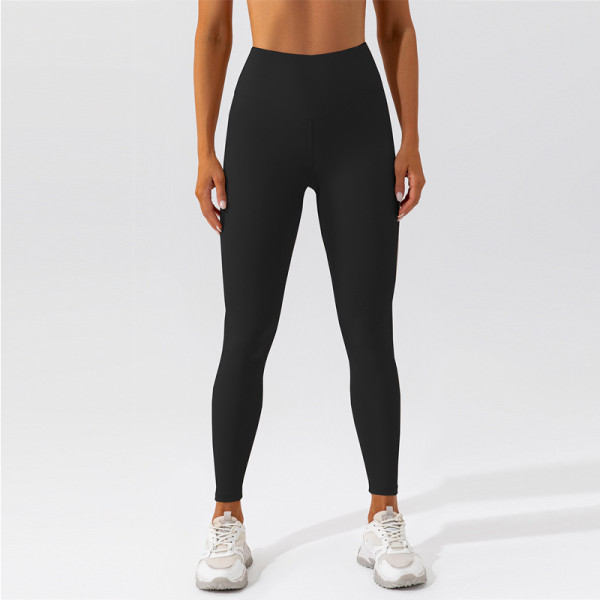 Tightening the abdomen, lifting the hips, and raising the waist fitness pants, wearing sports pants on the outside