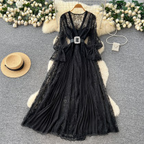 Lace Dress Slimming Party Dress WEX980875211340 Lace Dress Slimming Party Dress WEX980875211340