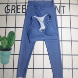 Top and Pants 2-Piece Set Yoga Wear Set