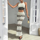 Hollow knitted beach dress
