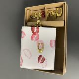 Ladies' handbag with hanging accessories
