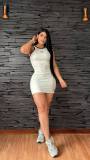 Sleeveless vest dress