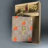 Ladies' handbag with hanging accessories