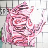 Square scarf+one-piece swimsuit
