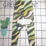 Tie up chest top and pants set
