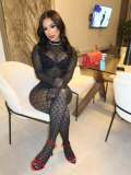 Hot stamping one-piece stockings, see through tight fitting and erotic jumpsuit