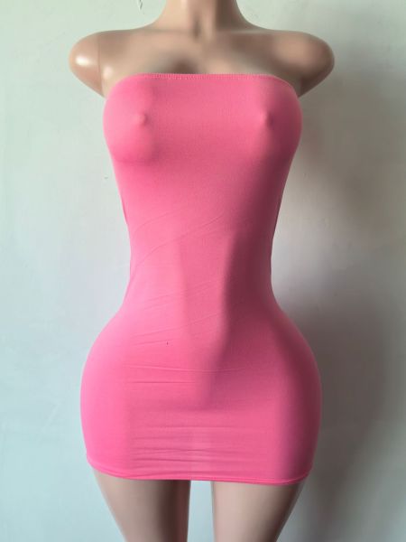 Strapless short skirt dress