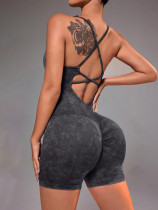 Washed fitness suit, quick drying outer garment, yoga jumpsuit Washed fitness suit, quick drying outer garment, yoga jumpsuit