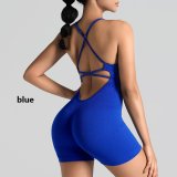 Solid color fitness clothes, quick drying clothes, yoga jumpsuit