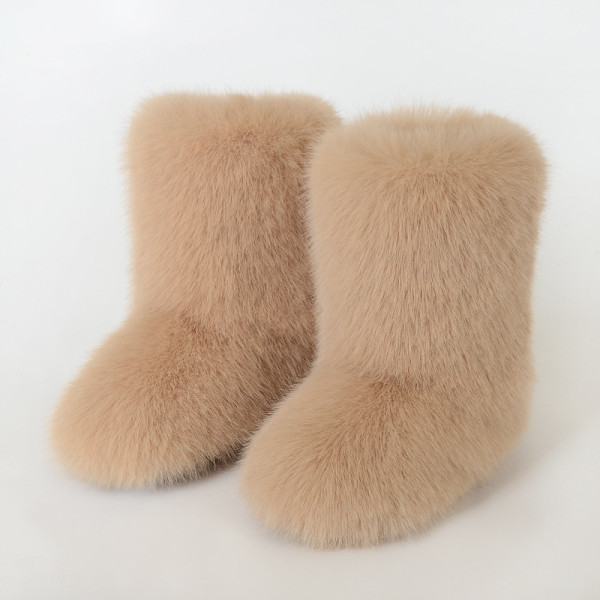 fur furry snow boots and shoesSC986230816981