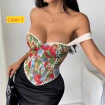 Jacquard court style chest wrapped fishbone chest cotton vest Jacquard court style chest wrapped fishbone chest cotton vest