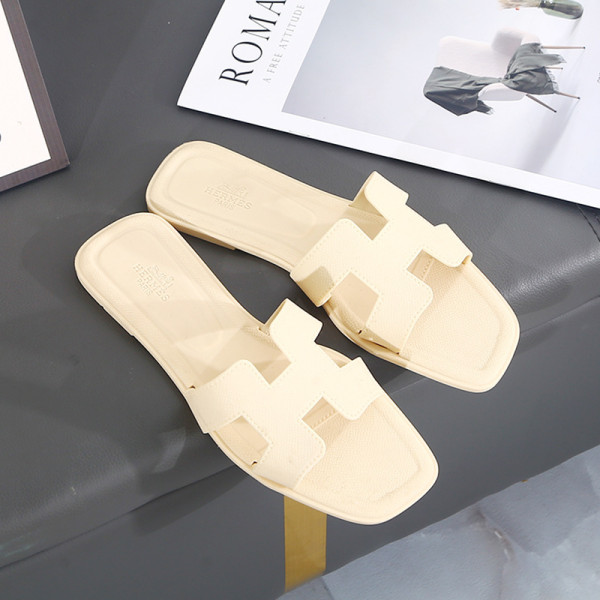 One word cool mop flat slippers