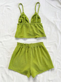 Strap top, low cut, backless, lace up vest