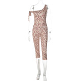 Single shoulder captcha strap jumpsuit