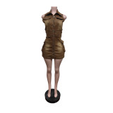 Cowboy sleeveless dress