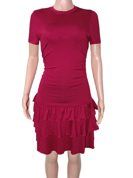 Multi layered ruffled cake skirt short skirt