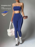 Color blocked patchwork yoga pants