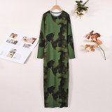 Printed stretch dress