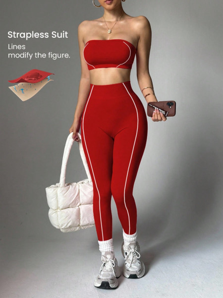 Color blocked patchwork yoga pants