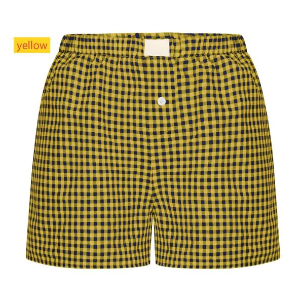 High waisted loose wide leg checkered shorts