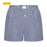 High waisted loose wide leg checkered shorts