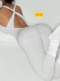 Cross backless one-piece yoga suit