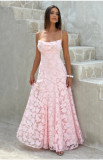 Backless dress, banquet evening dress, long skirt