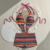 Flat leg pants, one-piece beach vacation swimsuit, swimsuit, bikini