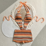 Flat leg pants, one-piece beach vacation swimsuit, swimsuit, bikini