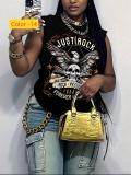 Loose and fun hot stamping loose sleeveless vest