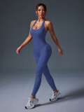 Sports hip lifting and backless jumpsuit