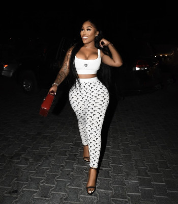 Vest and pants set, crescent print two-piece set