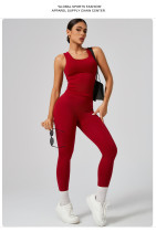 Seamless sports suit with vest and leggings Seamless sports suit with vest and leggings