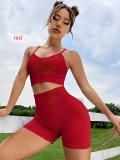 Cross back yoga vest style set