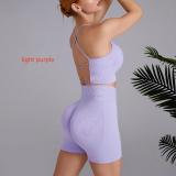 Cross back yoga vest style set